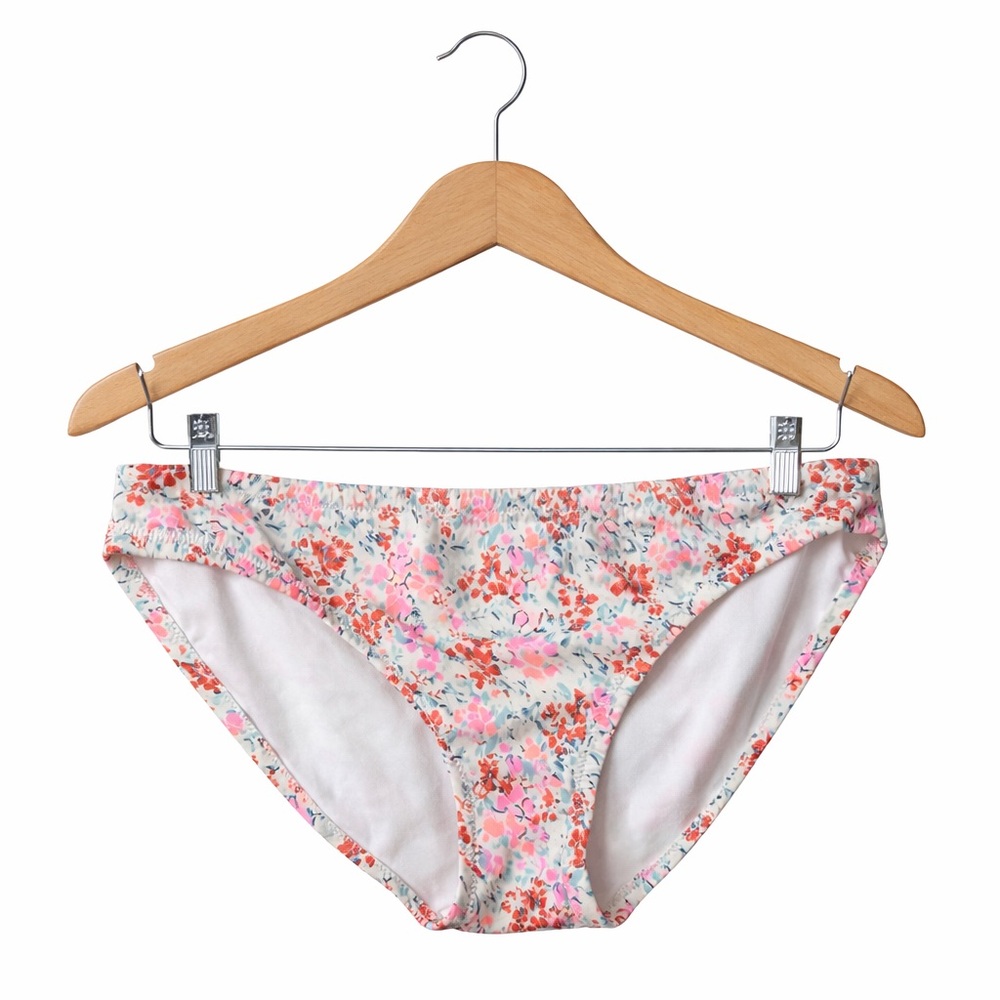 J.Crew Floral Bikini Bottom Pink Blue Liberty Print Swim Bottom Size Medium